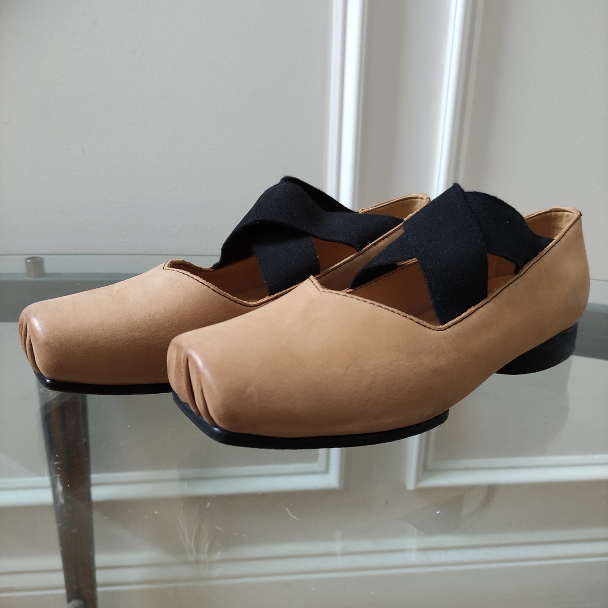 Uma Wang Ballet Uma Wang Crossover Strap Square Toe