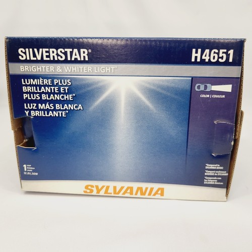 SYLVANIA H4651 ST.BX SilverStar Brighter & Whiter Light Beam Lamp - Picture 6 of 10