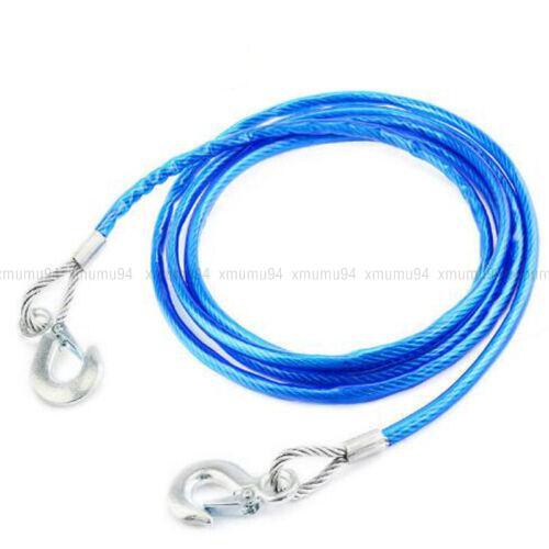 5 Tons Car Tow Cable Towing Strap Rope with Hooks Emergency Heavy Duty 13 FT - Bild 3 von 8