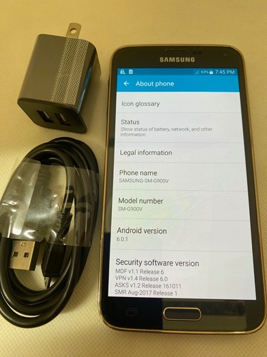 Samsung Galaxy S5 SM-G900T T-Mobile solo 16 GB cobre - usado - Imagen 4 de 5