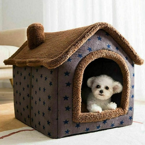 Pet Cat Puppy Dog Bed House Kennel Cave Igloo Soft Washable Cushion Small-Large - Picture 5 of 15