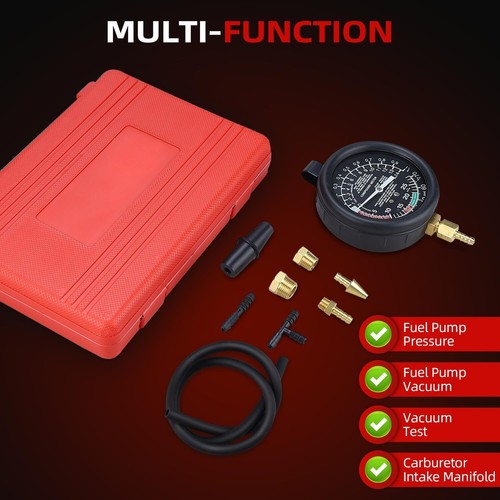 Carburetor Carb Valve Fuel Pump Pressure and Vacuum Tester Gauge Test Tool Set - Picture 5 of 13