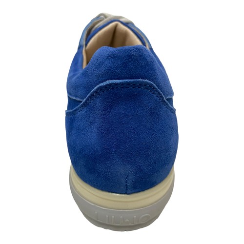SCARPE SNEAKERS CASUAL DONNA LIU JO UB20435C PELLE BLU ORIGINALE PE - Imagen 5 de 6