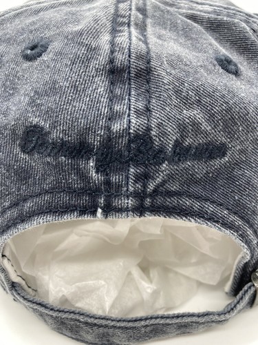 Vintage Tommy Bahama Stone Washed schwarz Baumwolle Denim Baseball Kappe Mütze verstellbar 93 - Bild 5 von 10