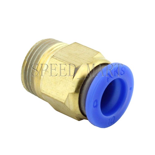 Male Connector 10mm Tube 3/8 BSPT Threaded Pneumatic Quick Release Air Fitting - Picture 3 of 3