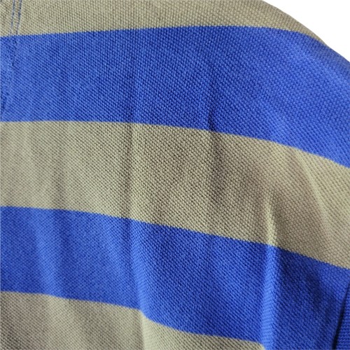 Gap Mens Polo Size Small Blue Striped Cotton Shot Sleeve Collared - Picture 7 of 12