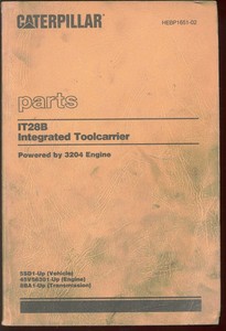 Caterpillar-IT28B-Integrated-Toolcarrier-Parts-Manual-Book-SN-5SD1-Up-C1989