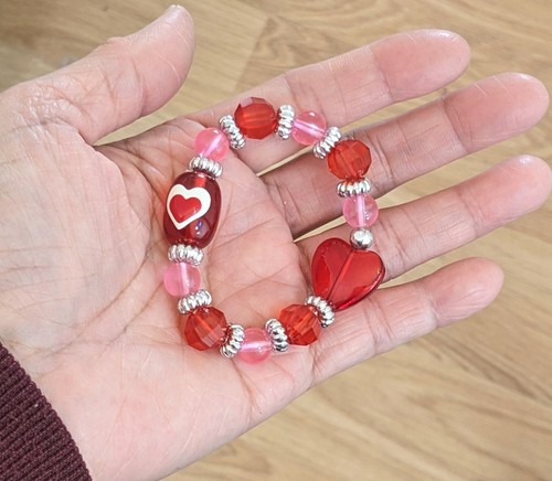 Children Bracelets Stretch Beaded Cross Faith Easter colorful lot of 6 pcs - Picture 3 of 13