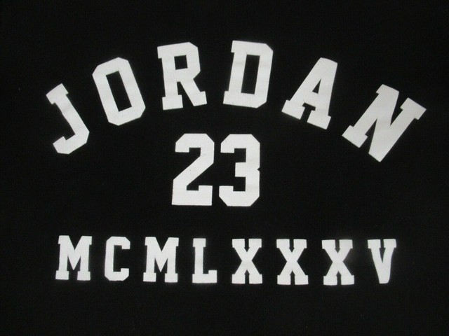 NIKE AIR JORDAN 23 LOGO JUMP MAN - BLACK MEDIUM T-SHIRT- A473 | eBay