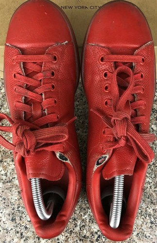 Adidas Stan Smith ADICOLOR TRIPLE RED Men's Pharrell Scarlet Leather S80248 Sz 8 - Picture 7 of 10