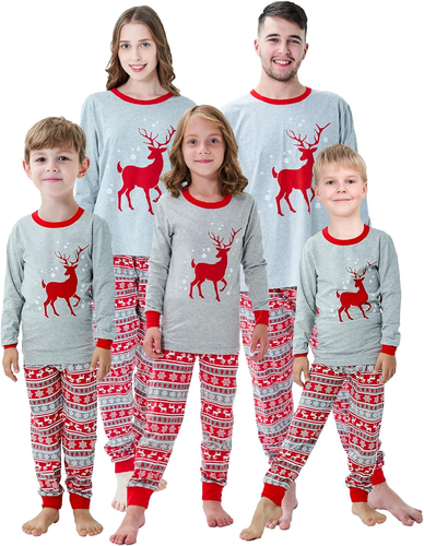 Family Matching Christmas Pajamas Boys Girls Holiday Pajamas Kids Sleepwear Chri - Picture 12 of 12