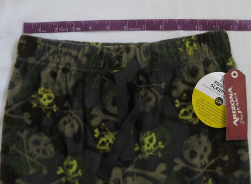 NEW Boy's Arizona Skull Crossbone Pajama PJ Pants Camo Microfleece Choose Size - Picture 15 of 17