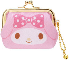 New JAPAN Sanrio My Melody Small Brass Key Coin Money Pouch Bag Purse Case