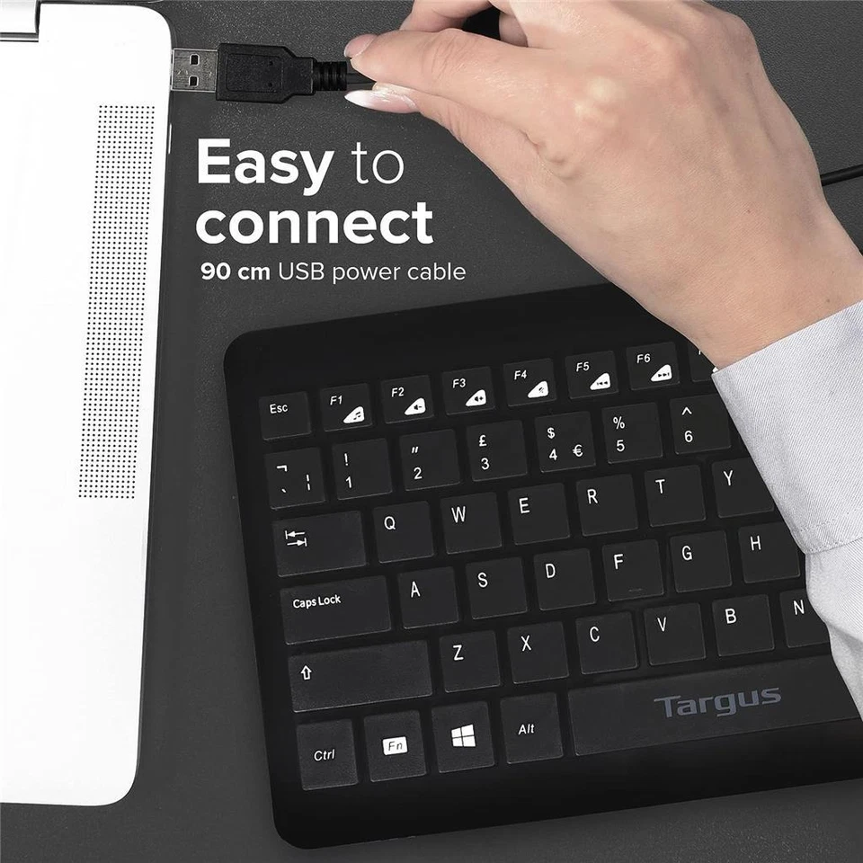 Targus Compact Multimedia Keyboard USB English QWERTY AKB631UKZ - Image 4 of 4