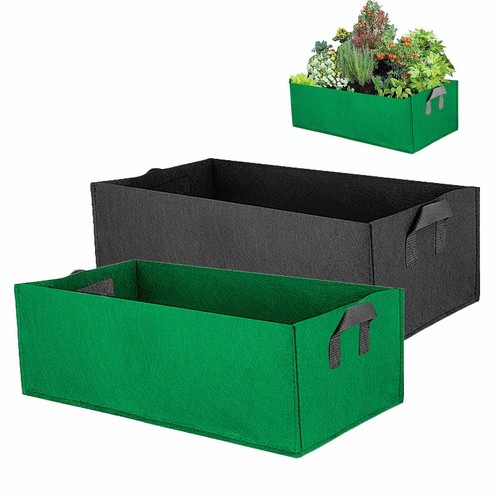 1-2PACK Planting Grow Bag Fabric Raised Flower Bed Garden Vegetable Planter Box - Picture 15 of 15
