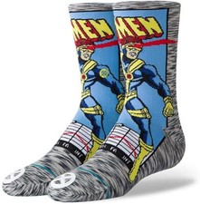 Stance 265034 Kids Cyclops Comic Crew Socks Gray Size Large