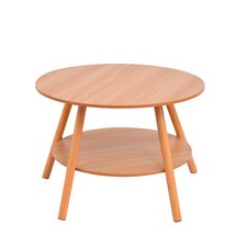 Couchtisch Stella, rund, Echtholz Wildeiche massiv geölt, Durchmesser 70cm, 