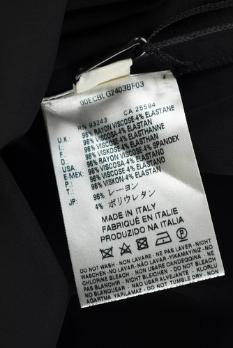 Diesel Black Gold Ciasket Bluse Damen (Eu) 42 Ärmellos Reißverschluss Schultern - Picture 6 of 7