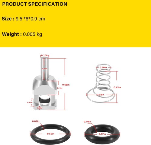 EFI Fuel Check Valve Replacement Set MC-300 For Harley Davidson 2001-2022 Model - Picture 4 of 7