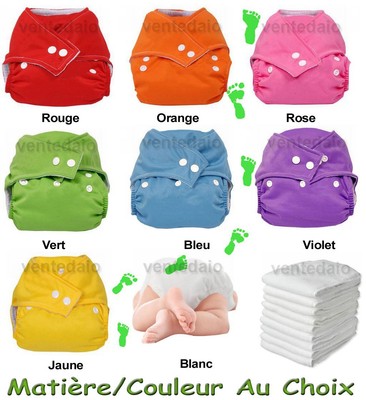 1 Insert Couleur Aux Choix T Unique Evoluable 1 Couche Lavable TE1