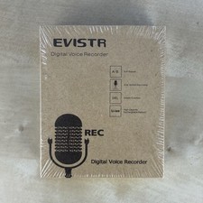 EVISTR Digital Voice Recorder L57 Playback 8GB Compact Complete New Sealed