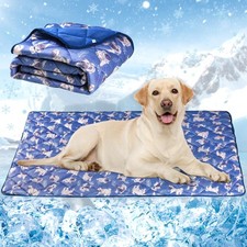 Dog Cooling Mat, Washable Dogs Cats Pet Non-Toxic Cooling Pads Summer Sleepin...