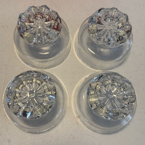 Set of 4 Studio Nova Citadel Clear Glass Footed Dessert Dishes Bowls  - Picture 5 of 11