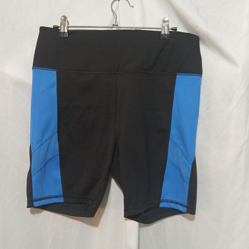 Avia Gym Bike Shorts Damen Größe L (12-14) schwarz & blau