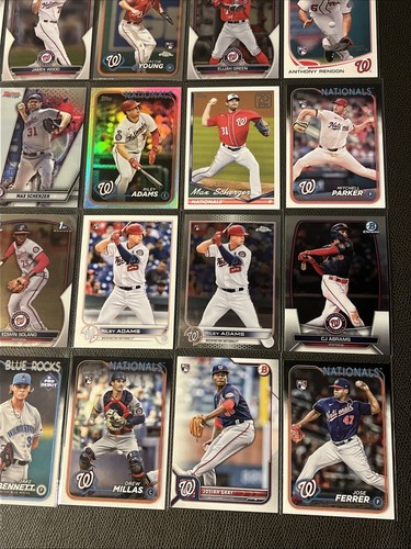 Washington Nationals 100 Card Lot Auto Rookie Refractor Parallel Insert RC 1st - Picture 19 of 20