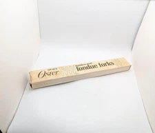 Vintage Set Of 6 Oster Fondue Forks Stainless Steel Colorful ORIGINAL Packaging