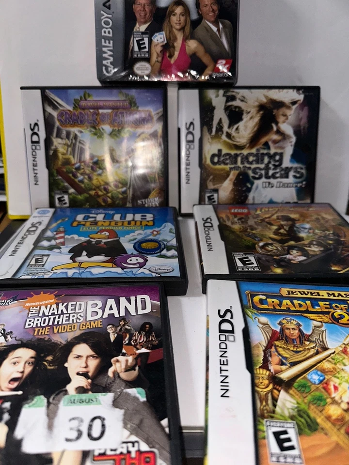 Lot of 7 Nintendo DS & GameBoy Games (Cradle of Athena, Lego, Club Penguin) etc. - Image 2 of 4