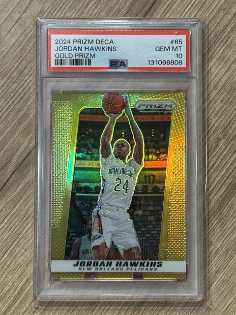 2024-25 Prizm Deca Jordan Hawkins Gold Prizm /10 New Orleans Pelicans #65