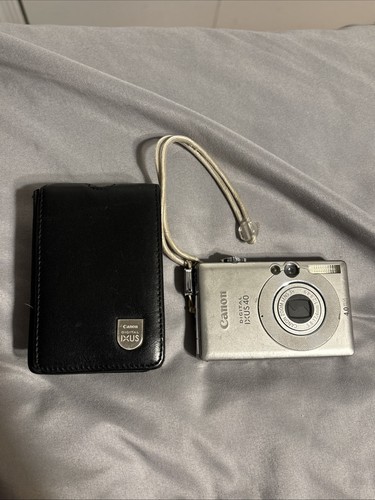 Canon Digital IXUS 40 4.0MP fotocamera digitale (testata funzionante) con custodia - Foto 1 di 8