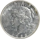 1923-D Peace Silver Dollar AU Slider Uncertified #1130