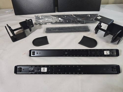 VIVO Black Extra Long Clamp-on Computer Keyboard and Mouse Under Desk Slide Tray - Afbeelding 4 van 11