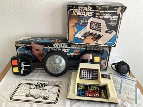 Lot Of 2 Vintage 1978 Star Wars Electronic Laser Battle & Command Games, Working