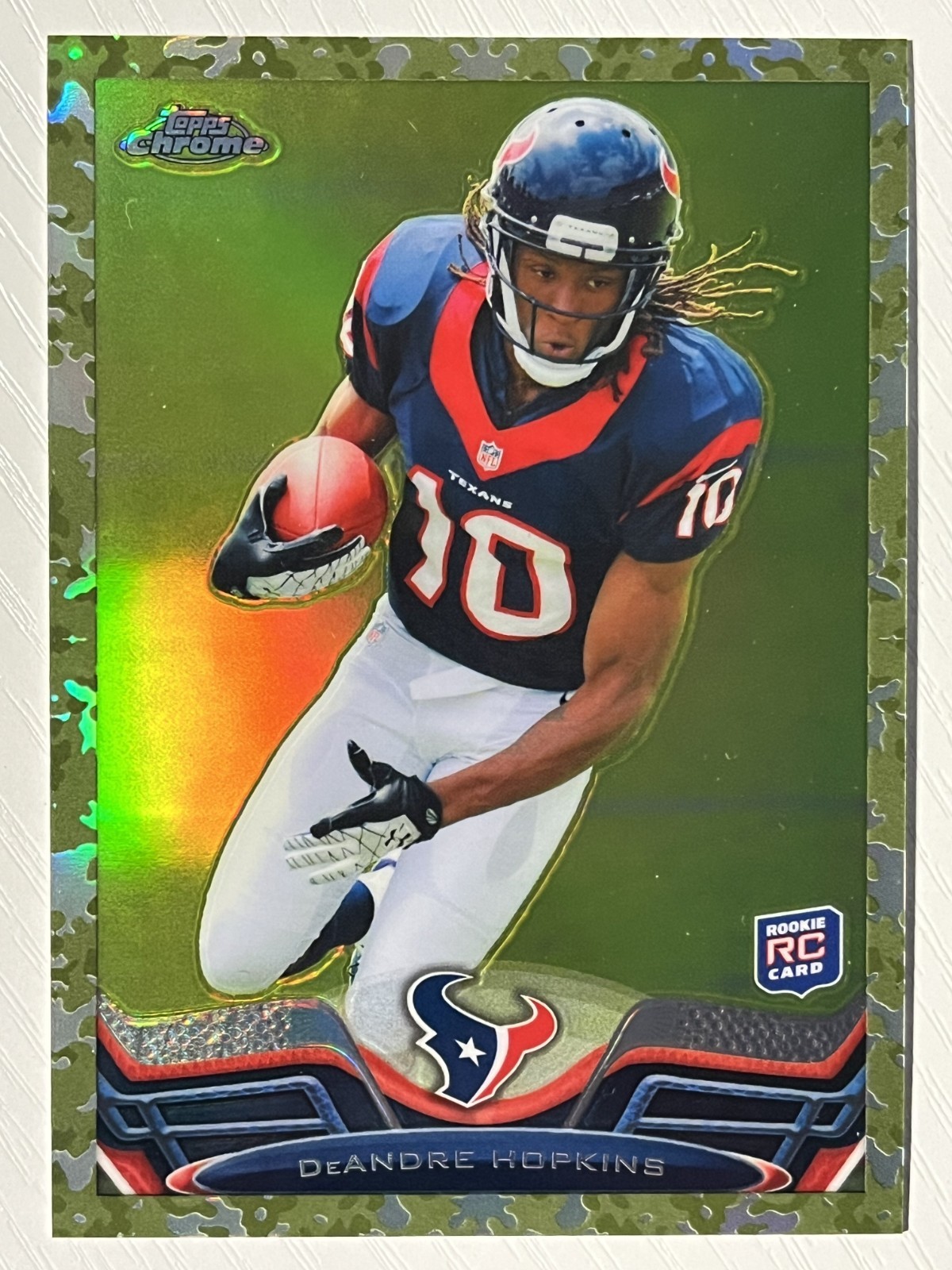 DeAndre Hopkins 2013 Topps Chrome Camo Refractor RC 459/499 Houston Texans