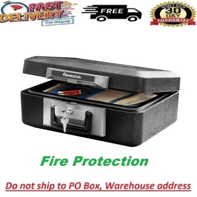 Sentrysafe Fireproof Safe Box Home Security Document Storage Chest with Key Lock