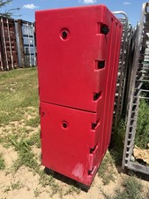 Cambro 1826DBC Red Double Sheet Pan Enclosed Insulated Food Holding Cabinet Box