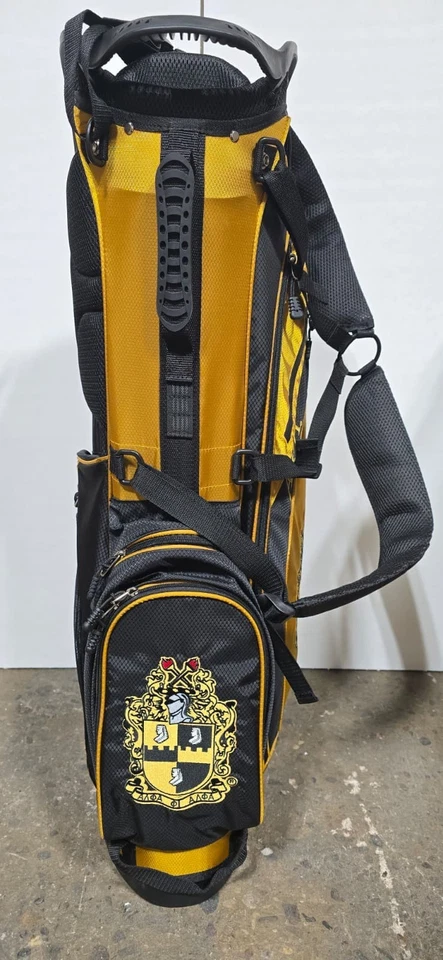 Alpha Phi Alpha fraternity Inc GOLF BAGS, ALPHA GOLF BAGS Black AND OLD GOLD - Image 4 of 4