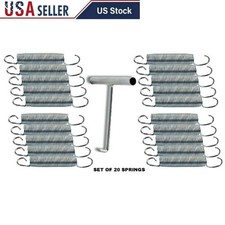 Heavy Duty Trampoline Springs 6 Inch Stainless Steel Set of 20 W/ Pulling Tool