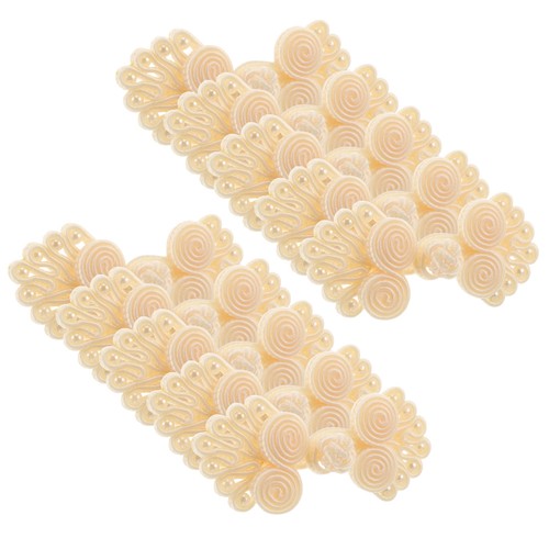  20 pares de botones de botón de nudo estilo chino Cheongsam accesorios para hacer - Imagen 6 de 12