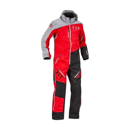 Fly Racing Cobalt Snowmobile Monosuit Shell - Red / Grey - 470-4352 - Picture 8 of 9