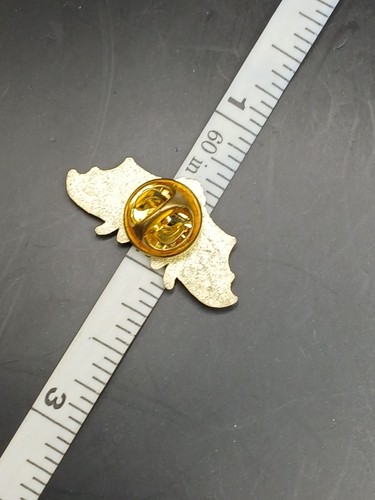 Himmelblau und Gold Fledermaus Pin - Bild 2 von 4