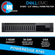 Dell PowerEdge R740 16B SFF 2U Server -V4- Choose CPUs/RAM/Drives - Wholesale