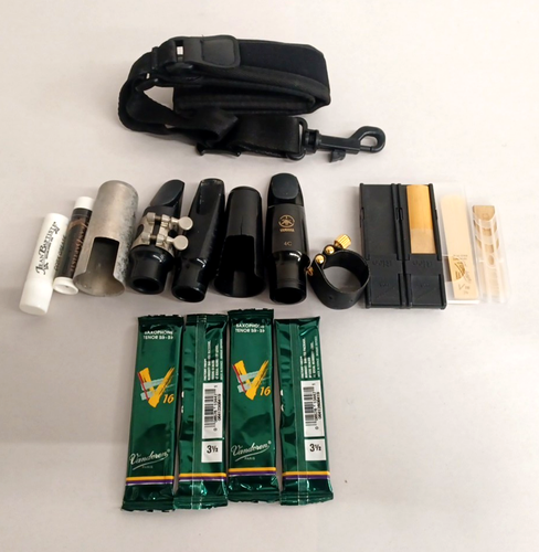 Silver CECILIO Alto Saxophone # H7212 w Mouthpiece ~ Hard Case & Accessories - Picture 19 of 22