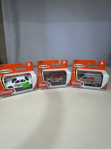 Matchbox Coca-Cola Mattel Wheels Van Sedan Convertible Lot of 3 - Picture 5 of 16