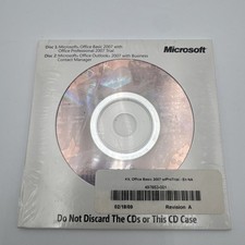 Microsoft Office 2007 Professional With Outlook Business Contact Manager New