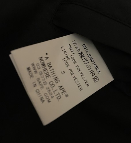 Bathing Ape hooded windbreaker BAPE camo; men's size Small - Picture 6 of 6