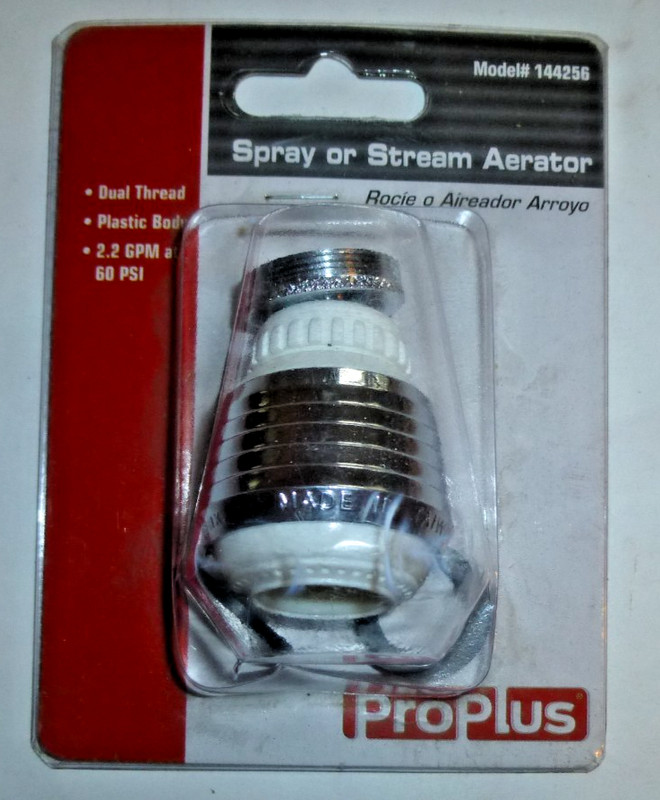 Aerator spray and stream dual thread used on Kitchen faucets